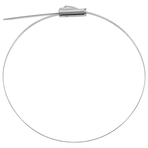 VidaXL Związywacz kablowy 250 szt. 4,6 x 300 mm srebrny