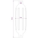 VidaXL Odbojnice do łodzi, 4 szt., białe, 41x11,5 cm, PVC