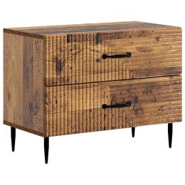 VidaXL Szafka Nocna z szufladą Stare drewno 62 x 34,5 x 47,5 cm