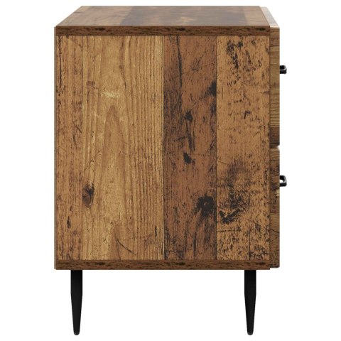 VidaXL Szafka Nocna z szufladą Stare drewno 62 x 34,5 x 47,5 cm