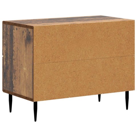 VidaXL Szafka Nocna z szufladą Stare drewno 62 x 34,5 x 47,5 cm