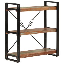 VidaXL 3-poziomowy regał na książki 77x30x80cm drewno odzyskane/żelazo