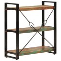 VidaXL 3-poziomowy regał na książki 77x30x80cm drewno odzyskane/żelazo