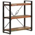 VidaXL 3-poziomowy regał na książki 77x30x80cm drewno odzyskane/żelazo