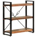 VidaXL 3-poziomowy regał na książki 77x30x80cm drewno odzyskane/żelazo
