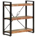 VidaXL 3-poziomowy regał na książki 77x30x80cm drewno odzyskane/żelazo