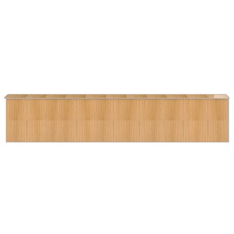 VidaXL Szopa ogrodowa, jasnobrązowa 192x938x223 cm, stal galwanizowana