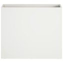 VidaXL Doniczka ogrodowa 2 szt. Biały 50 x 20 x 40 cm Stal zimnogięta