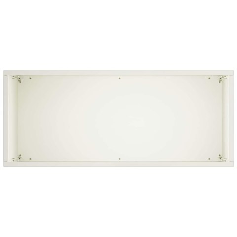 VidaXL Doniczka ogrodowa 2 szt. Biały 50 x 20 x 40 cm Stal zimnogięta