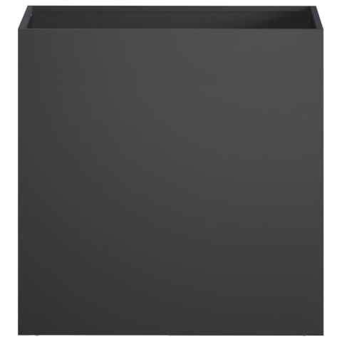 VidaXL Doniczka ogrodowa 2 szt. Czarny 50 x 30 x 50 cm Stal zimnogięta