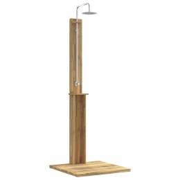PRYSZNIC NA ZEWNĄTRZ 217 CM DREWNO AKACJOWE I STAL NIERDZEWNA