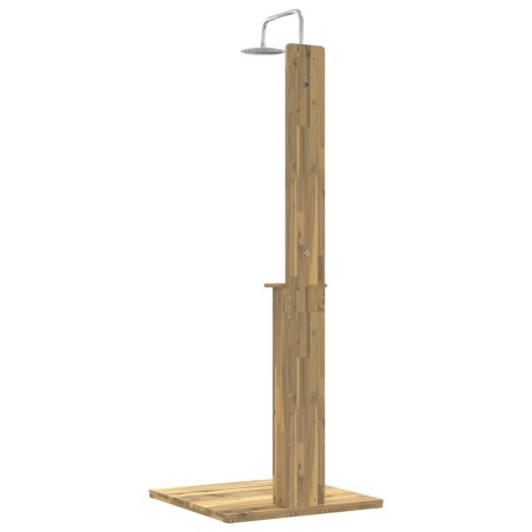 PRYSZNIC NA ZEWNĄTRZ 217 CM DREWNO AKACJOWE I STAL NIERDZEWNA