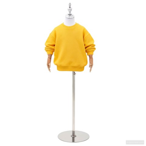 VidaXL Regulowany manekin 120-150 cm z podstawą Dla obu płci PP Biały