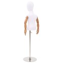 VidaXL Regulowany manekin 120-157 cm z podstawą Dla obu płci PP Biały