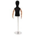 VidaXL Regulowany manekin 120-157 cm z podstawą Dla obu płci PP Czarny