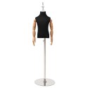 VidaXL Regulowany manekin 120-157 cm z podstawą Dla obu płci PP Czarny