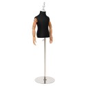 VidaXL Regulowany manekin 120-157 cm z podstawą Dla obu płci PP Czarny