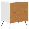 VidaXL Szafka Nocna 2 szt. Biały wysoki połysk 43 x 34,5 x 47,5 cm