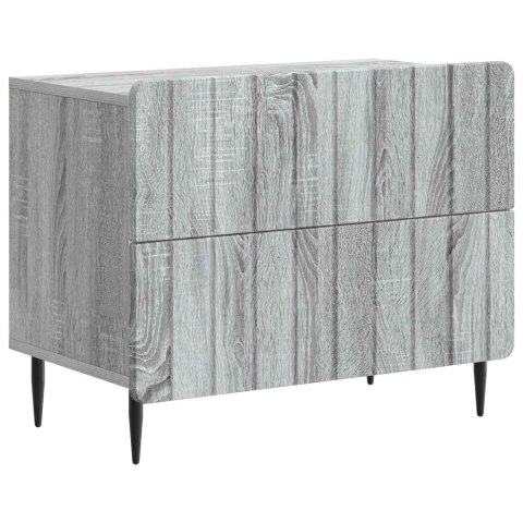 VidaXL Szafka Nocna Szary Sonoma 62 x 34,5 x 49,5 cm