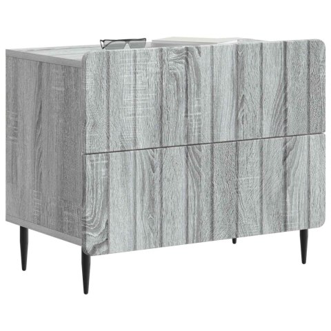 VidaXL Szafka Nocna Szary Sonoma 62 x 34,5 x 49,5 cm