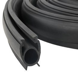 VidaXL Uszczelka drzwi garażowych Czarny 41 x 33 mm 5,5 m PVC