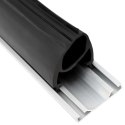 VidaXL Uszczelka drzwi garażowych Czarny 41 x 33 mm 5,5 m PVC
