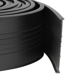 VidaXL Uszczelka drzwi garażowych Czarny 70 x 6 mm 4,5 m PVC