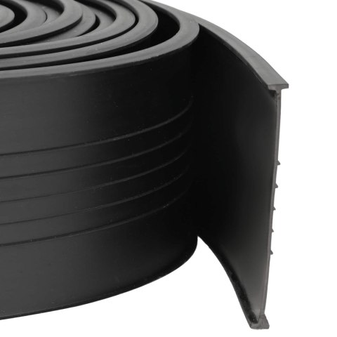VidaXL Uszczelka drzwi garażowych Czarny 70 x 6 mm 4,5 m PVC