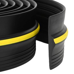 VidaXL Uszczelka podłogowa do garażu Czarny i Żółty 12 x 90 mm 5,5 m