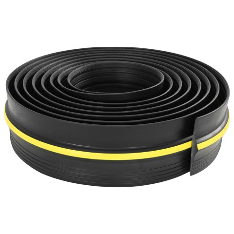 VidaXL Uszczelka podłogowa do garażu Czarny i Żółty 12 x 90 mm 5,5 m