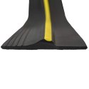 VidaXL Uszczelka podłogowa do garażu Czarny i Żółty 12 x 90 mm 5,5 m
