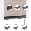 VidaXL Uszczelka podłogowa do garażu Czarny i Żółty 12 x 90 mm 5,5 m