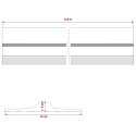 VidaXL Uszczelka podłogowa do garażu Czarny i Żółty 12 x 90 mm 5,5 m