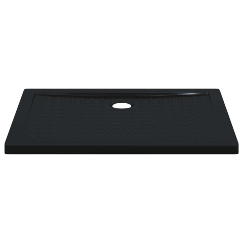VidaXL Brodzik prysznicowy z kropeczkami 100 x 70 x 4 cm ABS Czarny