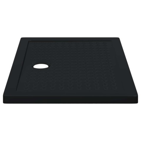 VidaXL Brodzik prysznicowy z kropeczkami 100 x 70 x 4 cm ABS Czarny