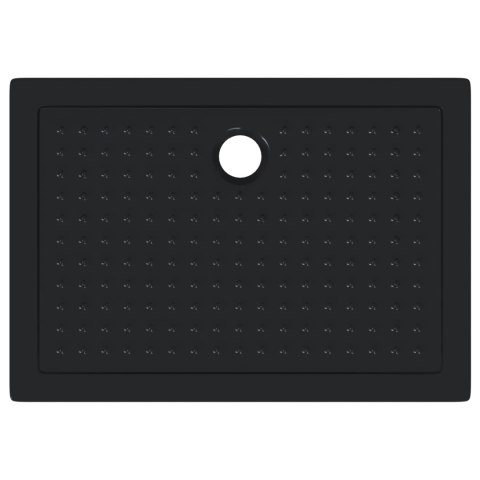 VidaXL Brodzik prysznicowy z kropeczkami 100 x 70 x 4 cm ABS Czarny