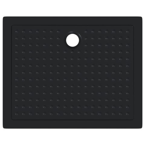 BRODZIK PRYSZNICOWY Z KROPECZKAMI 100 X 80 X 4 CM ABS CZARNY