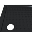 BRODZIK PRYSZNICOWY Z KROPECZKAMI 100 X 80 X 4 CM ABS CZARNY