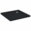 VidaXL Brodzik prysznicowy z kropeczkami 80 x 80 x 4 cm ABS Czarny