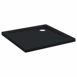 VidaXL Brodzik prysznicowy z kropeczkami 80 x 80 x 4 cm ABS Czarny