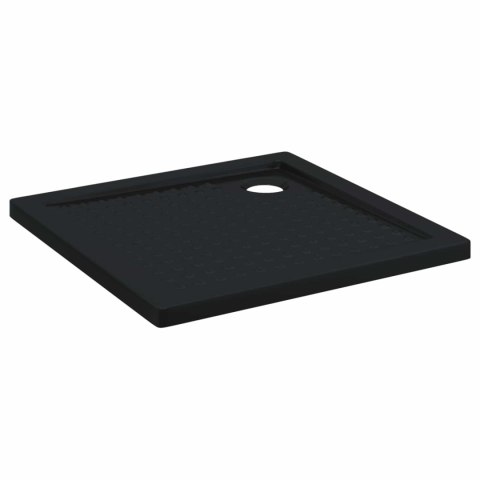 VidaXL Brodzik prysznicowy z kropeczkami 80 x 80 x 4 cm ABS Czarny