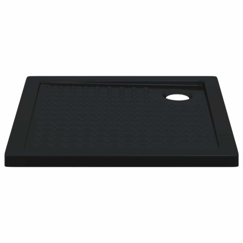 VidaXL Brodzik prysznicowy z kropeczkami 80 x 80 x 4 cm ABS Czarny