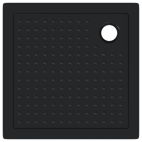 VidaXL Brodzik prysznicowy z kropeczkami 80 x 80 x 4 cm ABS Czarny