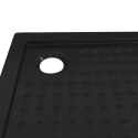 VidaXL Brodzik prysznicowy z kropeczkami 80 x 80 x 4 cm ABS Czarny