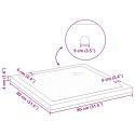 VidaXL Brodzik prysznicowy z kropeczkami 80 x 80 x 4 cm ABS Czarny