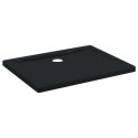 VidaXL Brodzik prysznicowy z kropeczkami 90 x 70 x 4 cm ABS Czarny