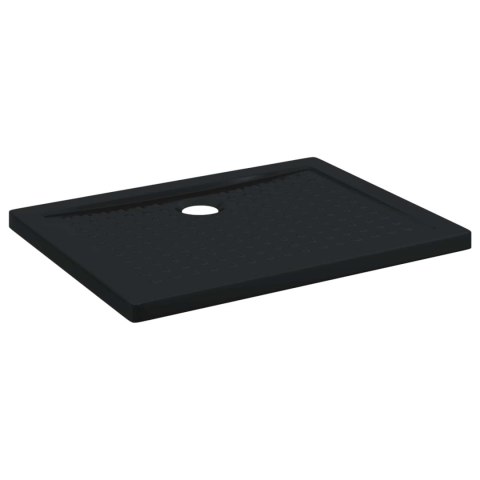 VidaXL Brodzik prysznicowy z kropeczkami 90 x 70 x 4 cm ABS Czarny