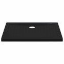 VidaXL Brodzik prysznicowy z kropeczkami 90 x 70 x 4 cm ABS Czarny