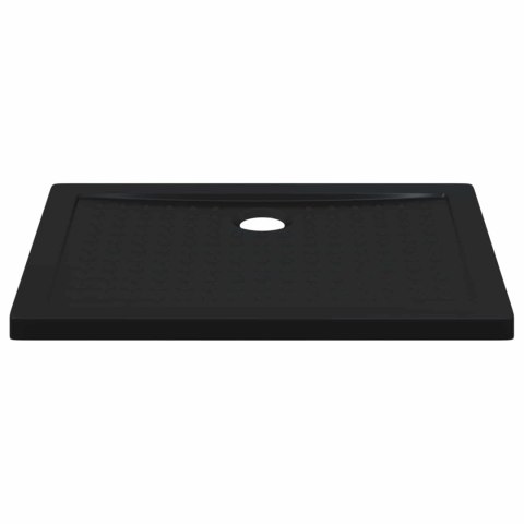VidaXL Brodzik prysznicowy z kropeczkami 90 x 70 x 4 cm ABS Czarny