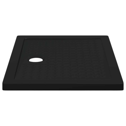 VidaXL Brodzik prysznicowy z kropeczkami 90 x 70 x 4 cm ABS Czarny